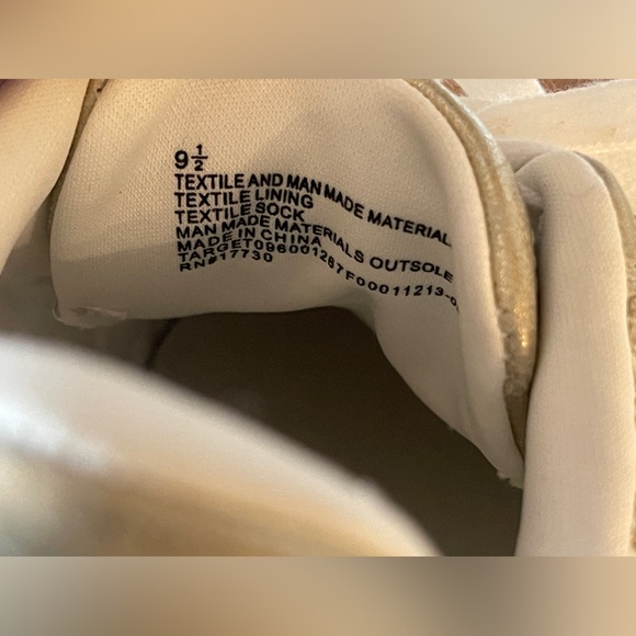 NEW Gold weave wedge/platform sneakers Universal Threads size 9.5 - Picture 7 of 14